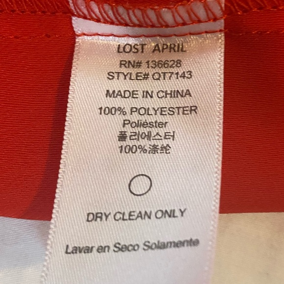 LOST APRIL small red top like new - Picture 4 of 6